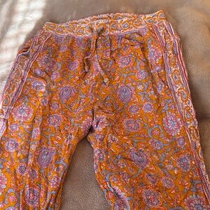 Colorful Bohemian flowy pants